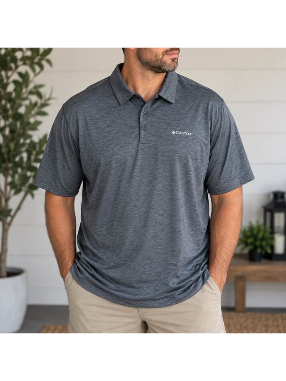 Columbia Omni-Wick Men’s 3XLT Performance Polo Shirt Grey